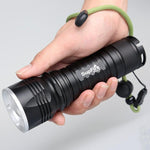 Handheld Flashlight With Adjustable Focus And 5 Light Modes, Outdoor Water Resistant Tactical Flashlight for Camping Hiking Emergency