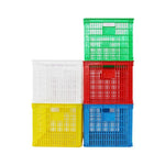 610 * 420 * 260 Blue Large Square Plastic Basket Turnover Basket Factory Plastic Frame Turnover Box Express Basket 575-250 Basket