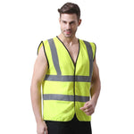 Basic Type Fluorescent Vest Reflective Vest Fluorescent Yellow Personal Protection Safety Vests for Outdoor Night Work