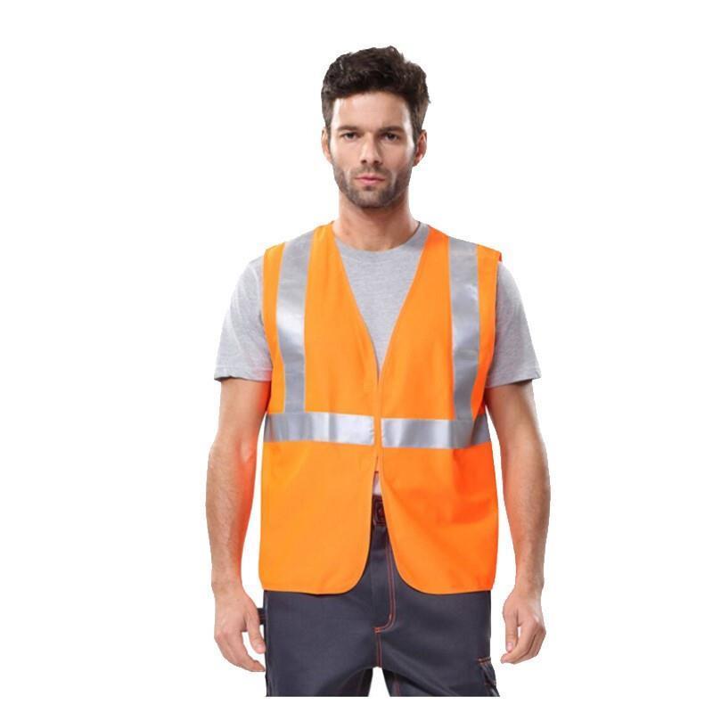 High Visible Warning Protective Vest Fluorescent Orange Safety Vests Personal Protection Clothes