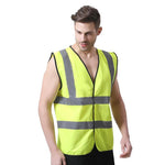 Reflective Vest Fluorescent Yellow S / M / L / Xl / Xxl / Xxl High Visibility Reflective Vest Safety Working Vest