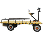 Handling Equipment Electric Four Wheeled Flatbed Truck 1 * 2m, Load 1t