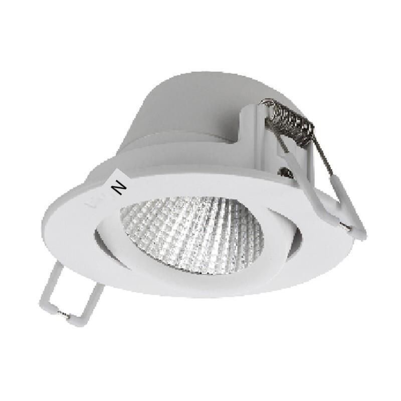 Ceiling Light 5W Embedded Installation Cold Light 4000k Ordinary Switch Control Alloy Material