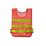 Red Night Reflective Mesh Vest Reflective Vest Safety Clothing For Sanitation Workers Traffic Construction Warning Reflective Clothing