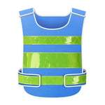 Mesh Reflective Vest Lettering Vest Construction Site Traffic Warning Reflective Clothing Blue Free Size