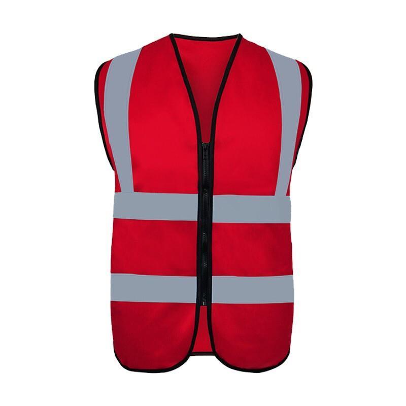 Safety Engineering Reflective Vest Traffic Warning Safety Vest Night Reflective Vest - Red (No Pocket)