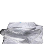 White 55*85 (100 Pack) Covered Woven Bag With Inner Lining Snake Skin Bag