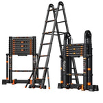 4.1m Aluminum Alloy Thickened Portable Lifting Engineering Herringbone Ladder Multi Function Ladder