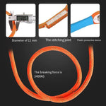 Safety Rope 5M Single Small Hook Connecting Rope Safety Belt Electrical Work Safety Rope Construction Outdoor Fall Prevention High Altitude Protection Single Small Hook with Buffer Bag