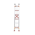 7m Aluminum Alloy Telescopic Ladder Aluminum Ladder Retractable Ladder 3mm Thickness