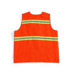 Safety Reflective Vest with Hat Sanitation Vest Work Clothes Reflective Clothing for Cleaning Workers Road Construction - Orange