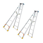 Folding Miter Ladder Aluminum Alloy Miter Ladder Custom Thickened Double Side Ladder Miter Ladder 1.2m