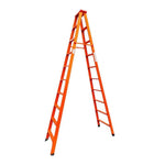Folding Ladder Carbon Steel Double Side Ladder Thickening Commercial Indoor Engineering Miter Ladder 3m Carbon Steel