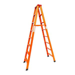 2.4m Folding Ladder Carbon Steel Double Side Ladder Thickening Commercial Indoor Engineering Miter Ladder 2.4m Carbon Steel
