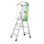 2m Herringbone Platform Ladder Miter Platform Ladder Movable With Pulleys And Safety Net