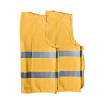Yellow Reflective Vest Fluorescent Vest Road Construction Work Safety Vests Outdoor Safety Clothes