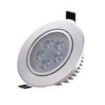 Led Spotlight  Light Embedded Small Spotlight, Sky Lantern 3w, Opening 50-60mm, Bright Silver Surface White Light 6500k (sunflower)