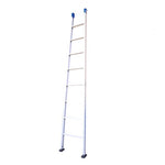4m Straight Ladder Single Side Ladder Multi Function Family Ladder Engineering Ladder Bamboo Ladder Small Ladder Thickened Aluminum Alloy Single Ladder Service Height