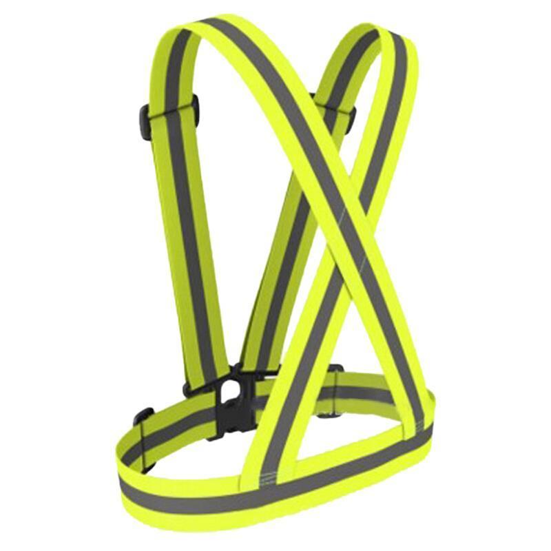 100 Pieces Night Sports Running Reflective Vest Riding Traffic Safety Reflective Strap High Elastic Reflective Vest Reflective Vest Belt Buckle