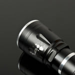 Aluminum Alloy Strong Light Flashlight Led Charging Telescopic Focusing Flashlight 3w Multifunctional Lighting Black