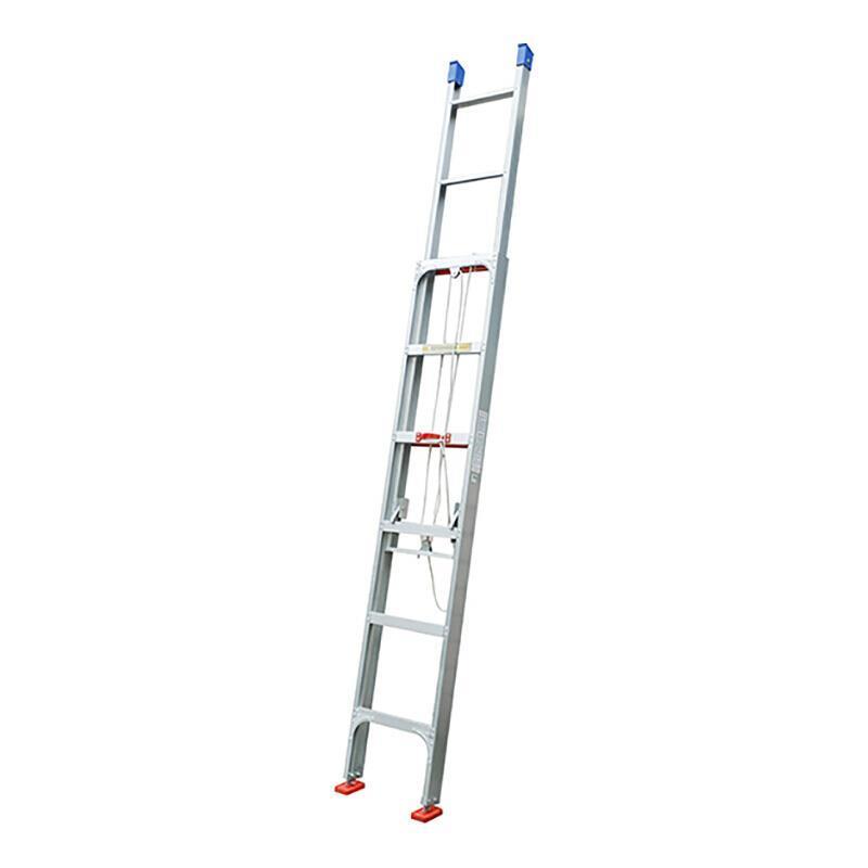 12m Manual Telescopic Aluminum Alloy Straight Ladder Aluminum Alloy Telescopic Single Ladder