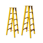 4.5m Thickened Folding Herringbone Ladder Double Side Fork Ladder FRP Material