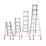 5m Reinforced Aluminum Alloy Miter Ladder Widened Non-slip Design