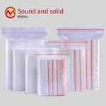 Self Sealing Bag Small Plastic Transparent Food Thickened Sub PE Large 12 Silk White Edge 65 * 37cm 5000 Pieces