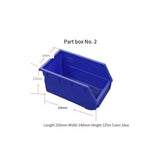 Parts Box No. 2 Blue 220 * 140 * 125 Combined Screw Box Tool Storage Box