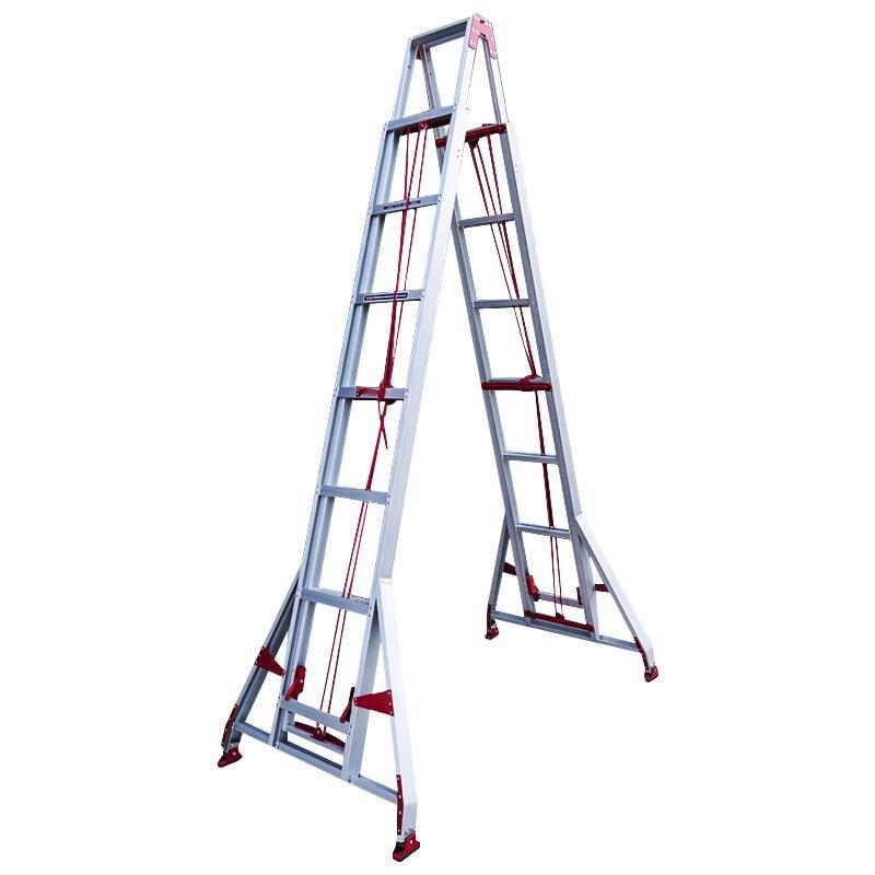 11m Double Side Hand Lift High-quality Ladder Aluminum Alloy Material Steps 38 * 38