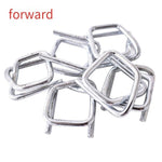 Fiber Belt With 50 Pieces Of Recycled Buckle 25 Mm Wide Polyester Flexible Buckle Metal Wire Clip A1216