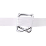 Fiber Belt With 50 Pieces Of Recycled Buckle 25 Mm Wide Polyester Flexible Buckle Metal Wire Clip A1216