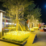 Led Light-emitting Wheat Ear Lamp Rainproof Simulation Rice Ear Lamp Outdoor Square Park Lawn Scenery Tourist Attraction Decoration Golden Wheat