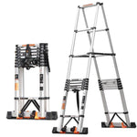 6.5m Telescopic Ladder Herringbone Ladder Multi-function Elevator Aluminum Alloy Thickened Folding Ladder Project Stairs