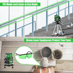 ECVV Laser Level Green Light Professional Cross Marking Meter Self-leveling Horizontal Vertical Laser Ruler Spirit Level