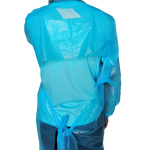 50PCS Disposable PE Reverse Dressing  Waterproof, Oil Resistant, Acid And Alkali Resistant, Light Blue