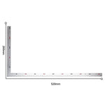 Deli 20 Pieces Steel Angle Ruler 250x500mm DL7150