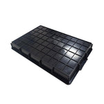 Anti Static Square Plate Thickened Plastic Turnover Box Materials Electronic Components Box Parts Box Tray 440 × Two Hundred And Ninety × 50mm Black